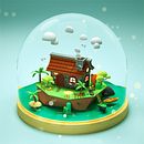 The Three Little Pigs Houses. Un proyecto de Ilustración tradicional, Diseño y 3D de Dan Cristian - 23.04.2021