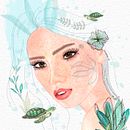 Mi Proyecto del curso: Retrato ilustrado en acuarela. Un proyecto de Ilustración tradicional, Bellas Artes, Pintura, Dibujo, Pintura a la acuarela, Dibujo de Retrato y Dibujo artístico de Alondra Gabriela Ortega Contreras - 12.05.2021