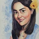 My project in Artistic Portrait with Watercolors course. Een project van Aquarelschilderen y Schilderij van jamiesullivan - 25.04.2021