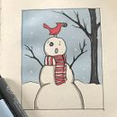 Snowman Series. Un projet de Illustration traditionnelle de Rhonda Franks - 28.04.2021