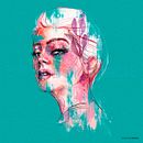 Meu projeto do curso: Retrato ilustrado em aquarela - Blue. Un proyecto de Ilustración tradicional, Pintura digital y Pintura a la acuarela de Bruno Le Grazie - 29.04.2021
