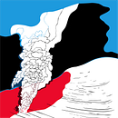 Volcanic (Gos). Un progetto di Illustrazione vettoriale di Sigrun Asgeirsdottir - 21.04.2021