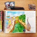 Mi Proyecto del curso: Cuaderno de viaje en acuarela. Un progetto di Illustrazione tradizionale di Azahara Tárraga Medel - 29.04.2021