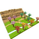 Paisaje en Voxel Art. Een project van  Ontwerp y 3D van Diego Muñoz - 31.03.2021