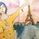 D in Paris! Such a fun experience daring to express in watercolour ! . Un progetto di Pittura ad acquerello di Drishya Rao - 01.05.2021