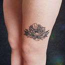 Mi Proyecto del curso: Tatuaje botánico con puntillismo. Un proyecto de Diseño de tatuajes de Katherine Castillo Araque - 01.05.2021
