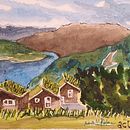 My project in Watercolor Travel Journal course. Desenho artístico, Ilustração botânica, Criatividade, Ilustração tradicional, Instagram, Ilustração naturalista, Pintura, Sketchbook, Esboçado, e Pintura em aquarela projeto de Amelia Cazorla - 01.05.2021