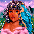 Mi Proyecto del curso: Retratos digitales de fantasía con Photoshop. Un proyecto de Dibujo artístico, Dibujo de Retrato y Dibujo digital de Geraldine Nuñez - 01.05.2021