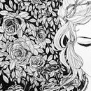 If only roses bloomed at night.... Un projet de Illustration à l'encre de Raqmu Art - 02.05.2021