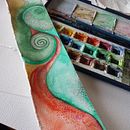 working on another 2. Bookbinding, and Watercolor Painting project by Dorian Paul - 05.02.2021