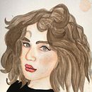 Mi Proyecto del curso: Retrato en acuarela a partir de una fotografía. Een project van Aquarelschilderen van Najhak Santiago Baena Paez - 02.05.2021