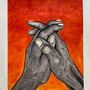 Painting old hands as storytellers and their reliefs as landscapes. Acrylic Painting project by Pedro Fiori Arantes - 05.02.2021