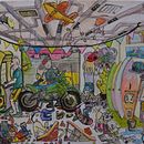 My Husband's DreamGarage. Un progetto di Disegno a matita di Antonia Papaioannou - 04.05.2021