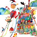 The Magic of a New Home Ein Projekt aus dem Bereich Kinderillustration, Traditionelle Illustration und Aquarellmalerei von Ana E. Nuñez - 05.05.2021