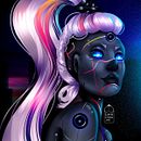 Meu projeto do curso: Retrato digital no Photoshop com um toque de fantasia. Un projet de Illustration traditionnelle, Peinture, Dessin, Dessin artistique, Dessin réaliste, Instagram, Dessin numérique , et Peinture numérique de Lara Lima - 04.04.2021