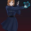 Nobara - Jujutsu Kaisen. Ilustração tradicional projeto de Richanne Charms Jacinto - 14.04.2021