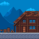 My project in Creation of Pixel Art Scenes for Video Games course. Un projet de Pixel art de Gabriel Ferreira - 12.05.2021