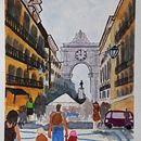 Mon projet du cours : Paysages urbains à l’aquarelle. Un proyecto de Pintura a la acuarela de elianeaubry44 - 12.05.2021