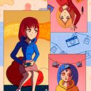 Mi Proyecto del curso: Ilustración digital con influencia manga Camila Ramos. Projekt z dziedziny Trad, c, jna ilustracja, Design i Projektowanie graficzne użytkownika Camila Ramos - 10.05.2021