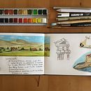 Mein Kursprojekt: Aquarellreiseheft . Ilustrasi tradisional proyek oleh Ulrike Stich - 05.13.2021