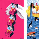 Ilustraciones para Corriere Della Sera - La Lettura. Un proyecto de Ilustración tradicional, Ilustración editorial, Diseño editorial y Diseño de Davide Abbati - 02.04.2021