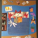 Il mio progetto del corso: Illustrazione di storie con la carta . Ilustrasi tradisional, Kolase, Kerajinan Kertas & Ilustrasi Anak-Anak proyek oleh vimarnacobolda - 05.13.2021