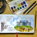 Mi Proyecto del curso: Cuaderno de viaje en acuarela. Traditional illustration, Watercolor Painting, Architectural Illustration, and Sketchbook project by Mara Heredia - 05.14.2021