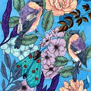 Jardines y sus habitantes. Un projet de Illustration traditionnelle de pepablackman - 11.05.2021