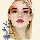 Mi Proyecto del curso: Retrato ilustrado en acuarela. Traditional illustration, Fine Arts, Painting, Drawing, Watercolor Painting, Portrait Drawing, and Artistic Drawing project by valkiria87 - 05.15.2021