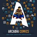 Logo arcadia cómics. Un proyecto de Diseño, Ilustración tradicional y Publicidad de Álvaro Gómez del Amo - 21.05.2020