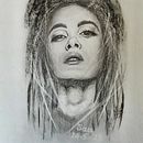 My project in Artistic Charcoal Portraiture: Creating Atmosphere course. Ilustração tradicional, Artes plásticas, Desenho, Desenho de retrato, Desenho realista, e Desenho artístico projeto de Thian Ming - 16.05.2021