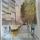 Mi Proyecto del curso: Paisajes urbanos en acuarela. Un proyecto de Bellas Artes, Pintura a la acuarela e Ilustración arquitectónica de raquel_rsj - 17.05.2021