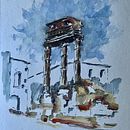 My project in Urban Landscapes in Watercolor course. Un proyecto de Bellas Artes, Pintura a la acuarela e Ilustración arquitectónica de marciocop07 - 07.05.2021