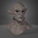 Goblin bust. Un projet de 3D , et Conception de personnages de Pelayo Martín Fernández - 10.03.2021