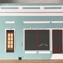 Fachada de una casa de Aiguá. Un proyecto de Ilustración tradicional, Diseño, Papercraft, Ilustración vectorial y Fotografía de Anita Daverede - 15.05.2021