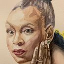 Mi Proyecto del curso: Retratos en acuarela: captura la personalidad de tu modelo. Un proyecto de Bellas Artes, Pintura, Pintura a la acuarela y Dibujo de Retrato de Rocío - 22.05.2021