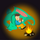 A BOY AND HIS DRAGON. Un proyecto de Motion Graphics, Animación 2D e Ilustración vectorial de Iván Lozano Lassolle - 20.05.2021