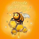 🐝 World Bee Day 🐝. Een project van  3D-modellering,  3D-belettering y Ontwerp van personages van Adrián Dafonte Gómez - 20.05.2021