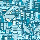 Mi Proyecto del curso: Pattern Design analógico y digital - HERE THEY COME Ein Projekt aus dem Bereich Siebdruck, Musterdesign und Prägung von El otro Samu - 23.05.2021