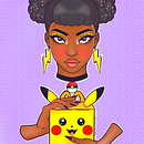 Pika Meal. Ilustração tradicional, Design de personagens, Comic, Desenho, Mangá e Ilustração digital projeto de CeeCee Covington - 27.05.2021