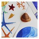 Fundo do mar, meu Universo.... Traditional illustration project by Kadinne Strobel - 05.27.2021