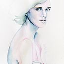 Chica seria. Un proyecto de Pintura a la acuarela, Dibujo de Retrato, Dibujo artístico y Dibujo de Ana Sánchez Tejedor - 28.05.2021