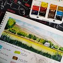 Mi Proyecto del curso: Cuaderno de viaje en acuarela. Un projet de Illustration traditionnelle, Aquarelle, Illustration architecturale , et Carnet de croquis de Nicol Andrea - 31.05.2021
