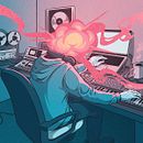 WAVS. Traditional illustration project by Andreu Zaragoza - 05.31.2021