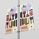 Campanya de banderoles pel Festival de Músiques del Món. Design, Traditional illustration, and Poster Design project by Sandra Dueñas Murcia - 04.30.2021