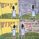 Meu projeto do curso: Quadrinhos ilustrados: OBSERVANDO A MAMÃE  histórias para além da tela. Un projet de Beaux Arts, B, e dessinée, Dessin, Stor, telling, Stor , et board de Fabia de oliveira santos Oliveira - 29.05.2021