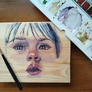 Mi Proyecto del curso: Acuarela sobre madera Ein Projekt aus dem Bereich Traditionelle Illustration, Bildende Künste und Aquarellmalerei von Fátima Parras - 01.06.2021