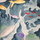 Mon projet du cours : Techniques d’aquarelle en négatif pour illustration botanique. Un progetto di Illustrazione tradizionale, Pittura ad acquerello e Illustrazione botanica di fabienne - 01.07.2021