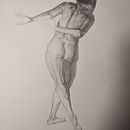 My project in Dynamic Figure Drawing course. Un projet de Beaux Arts, Esquisse , Dessin au cra, on, Dessin , et Dessin réaliste de katciaz - 01.06.2021