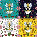Bee Pattern: Progettazione di motivi illustrati . % dome_grasso15 tarafından hazırlanan Tasarım, Geleneksel illüstras, on, Desen Tasarımı, Ve Baskı projesi - 06.01.2021